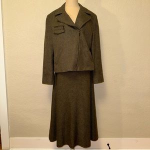 Lauren Ralph Lauren Vintage Wool Skirt Blazer Set